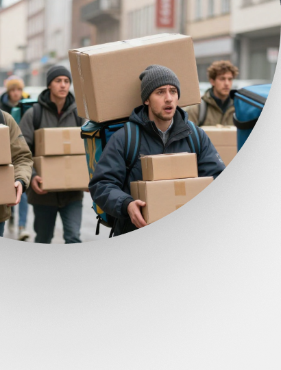 Курьеры испытывают сильный стресс в&nbsp;предпраздничные дни